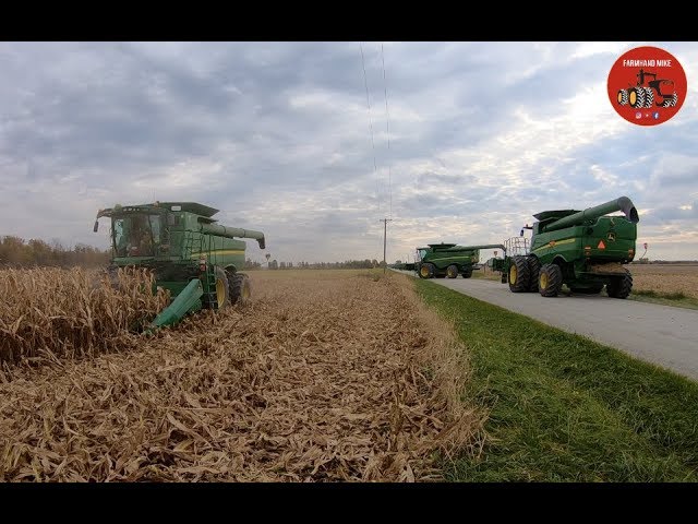 2018 Corn Harvest in Ontario Canada at Parkland Farms
