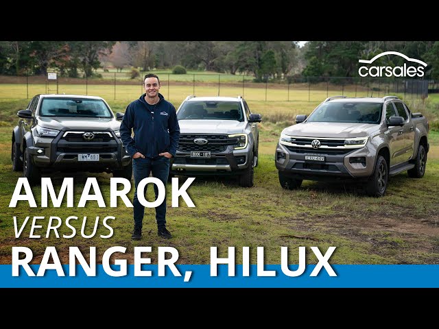 2023 Ford Ranger v Toyota HiLux v Volkswagen Amarok Comparison | Best Dual-Cab 4x4 Ute faces rivals