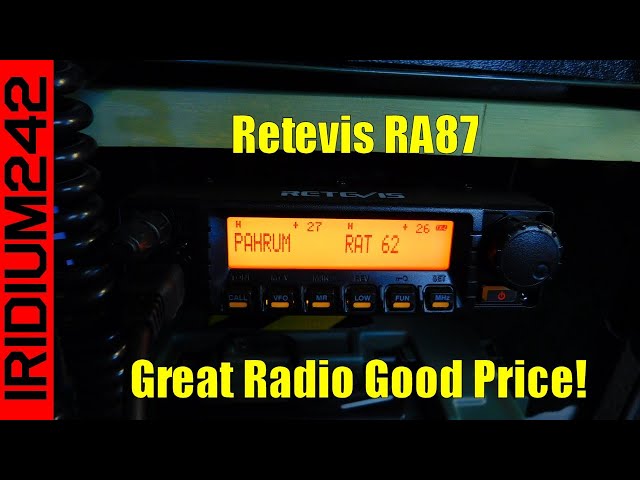 Sturdy Affordable Mobile GMRS Radio - Retevis RA87 GMRS Mobile   40W