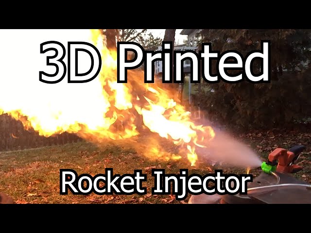 3D Printed Rocket Injector