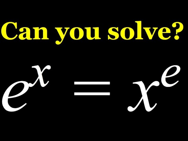 A Nice Math Olympiad exponential equation|#olympiadmath #maths