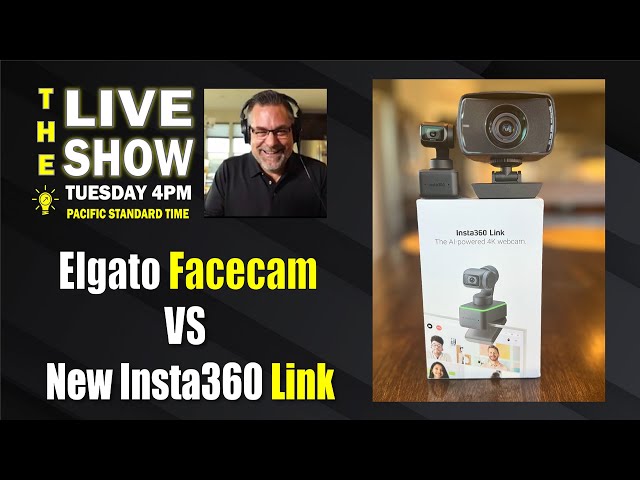 Facecam VS Insta360 Link web cameras side by side Live