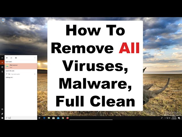 How to remove computer virus, malware, spyware, full computer clean and maintenance 2020