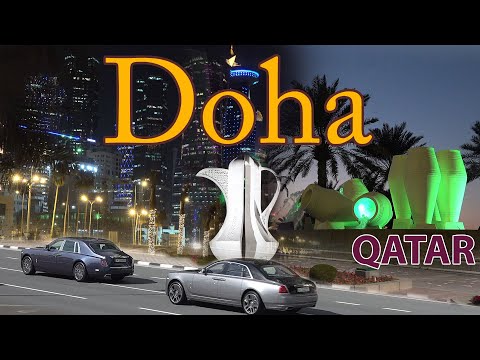 Doha Qatar 4K. Sights, Economy and World Cup 2022