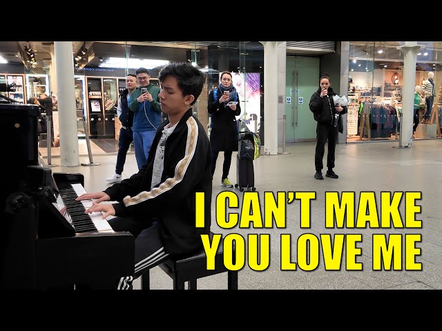 When I Play I Can't Make You Love Me on Train Station Piano | Cole Lam