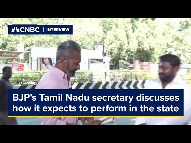 India elections: BJP's Tamil Nadu secretary discusses how it expects to perform in the state