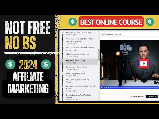 Best Online Course for Affiliate Marketing 2024