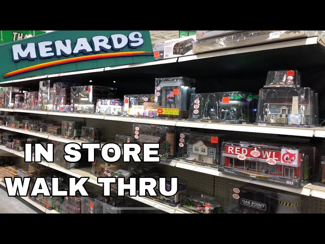 MENARDS O-Gauge Trains & Buildings - my first time visit walk though store