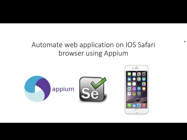 Selenium Appium with IOS-Automate web application on IOS Safari browser using Appium