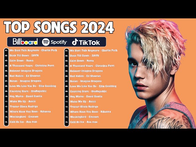 Top Songs 2024  - Taylor Swift, Justin Bieber, Ed Sheeran - New songs 2024 playlist