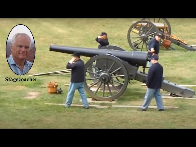Firing the 30-pounder rifled Parrott cannon: Fort Pulaski, GA