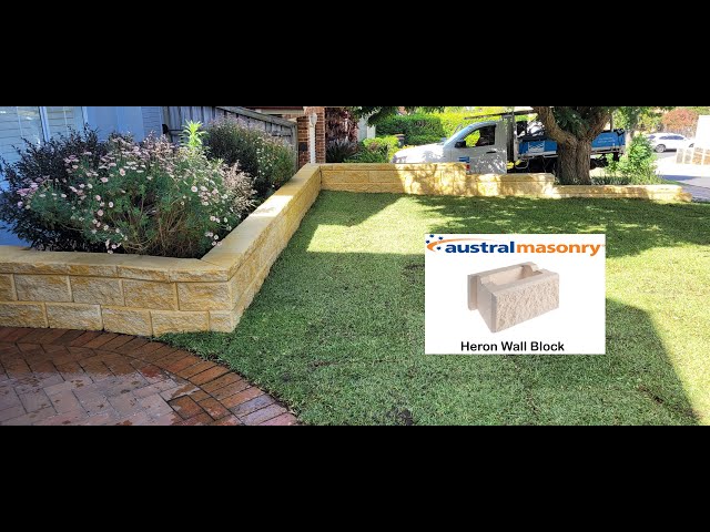 How to make a garden bed edging , Heron Block, Garden ideas for landscaping, Edging for landscaping
