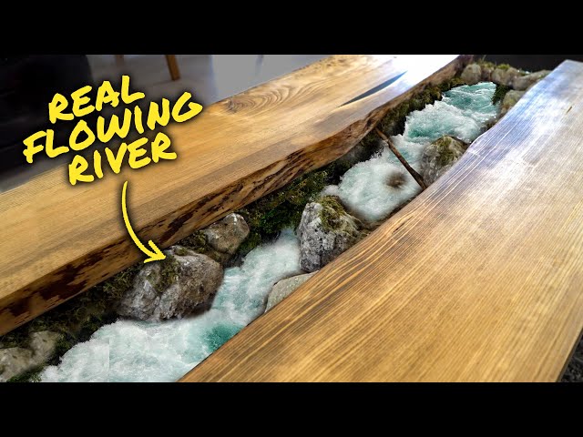 I built a River Table with a REAL RIVER In It