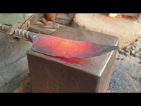 Amazing Knife Making Process with Rusted Iron Rod