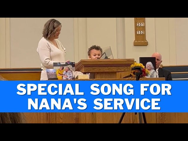 5-year-old Boy Honors Late Grandma by Singing Special Song During Her Memorial Service