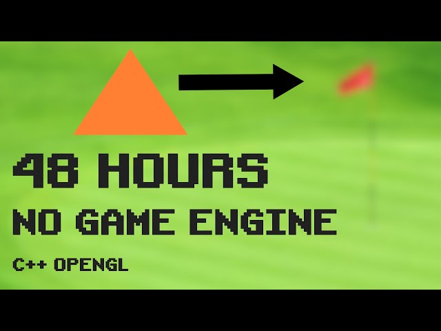 Making my own 3D GAME ENGINE and GAME in 48 HOURS? C++ OPENGL