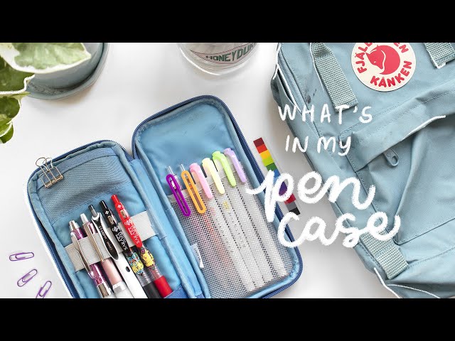what's in my pen case, online school edition 🍏 my essentials for freshman year of college