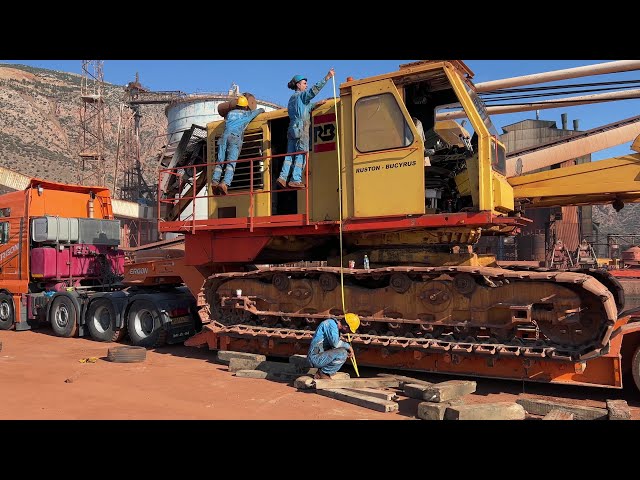 How To Load A Huge Ruston Bucurus 61RB Dragline - Sotiriadis/Labrianidis Construction Works - 4k