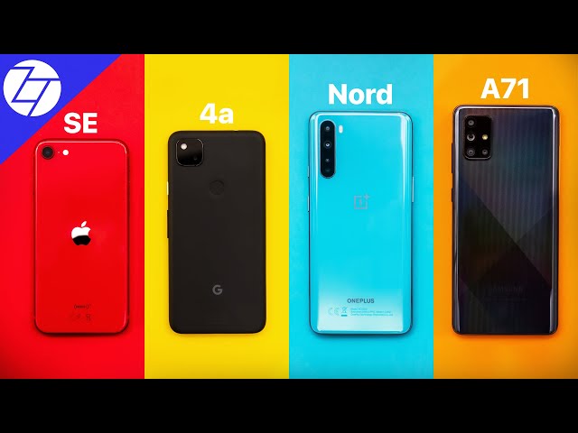 iPhone SE vs Pixel 4a vs OnePlus Nord vs Samsung A71 - BEST 2020 Budget Phone?