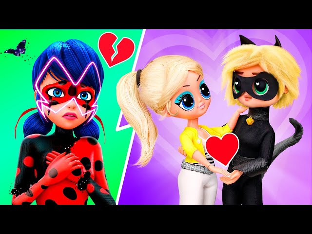 Chloe and Ladybug in Love Triangle! 31 LOL OMG DIYs
