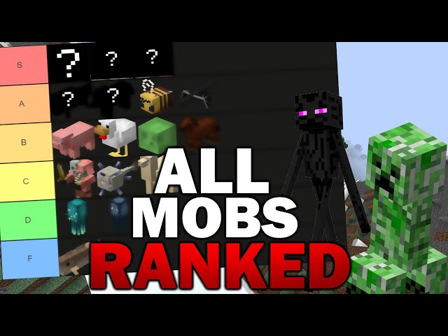 Minecraft Mob Tier List - Ranking Every Mob!