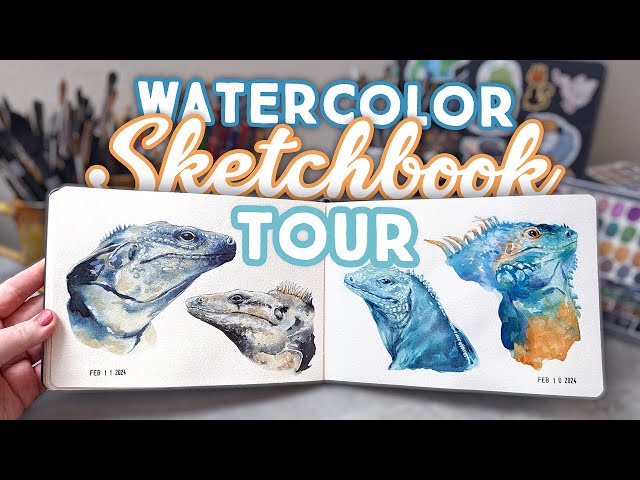 Sketchbook Tour | Watercolor & Gouache Studies