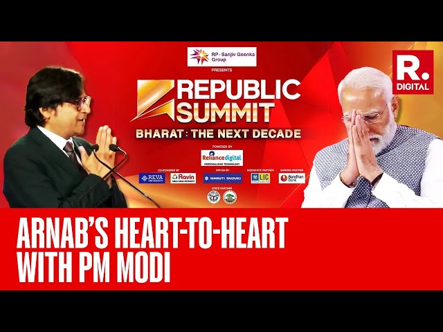Arnab Has A Heart-To-Heart With PM Modi At Republic Summit; ‘Aapke Vision Se Hum Prerna Lete Hain’