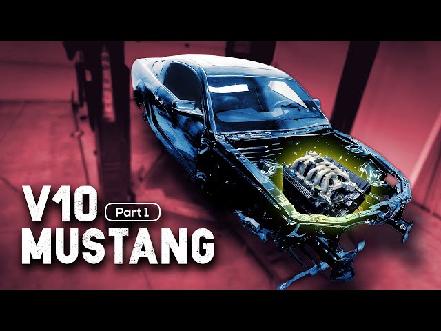 6.8 Ford V10 stuffed in a Mustang.. 8v71 Blower or Nah? #V10Stang [EP1]