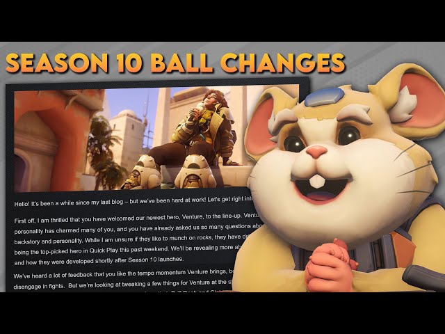 WRECKING BALL CHANGES Detailed for Season 10 of Overwatch 2