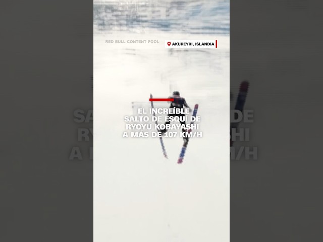 El increíble salto de esquí de Ryoyu Kobayashi a más de 107 km/h