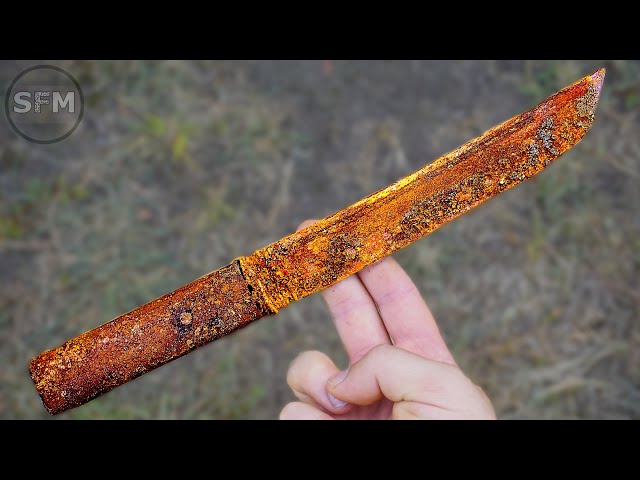 Restoration Rusty Old Japanese Knife