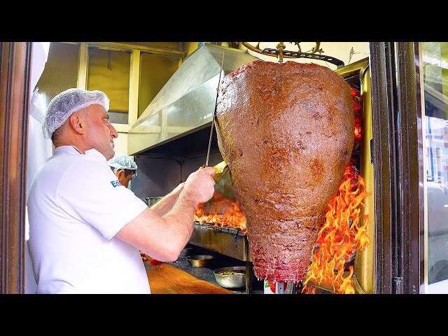 🇹🇷 STREET FOOD IN BURSA, TURKEY - KING OF ISKENDER KEBAB + HUGE STREET FOOD TOUR IN BURSA, TURKEY