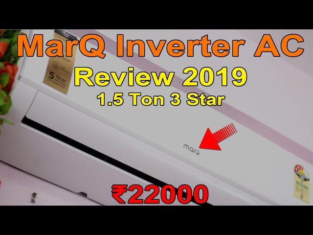 MarQ 1.5 Ton 3 Star Split Inverter AC | Full Review Of MarQ Inverter AC ❄