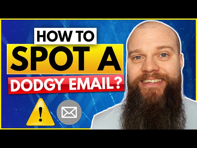 How To Spot a Dodgy Email? (Phishing - TWO TIPS!) #phishing