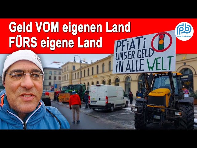 AfD unterstützt Bauerndemos | München, 8.1.2024