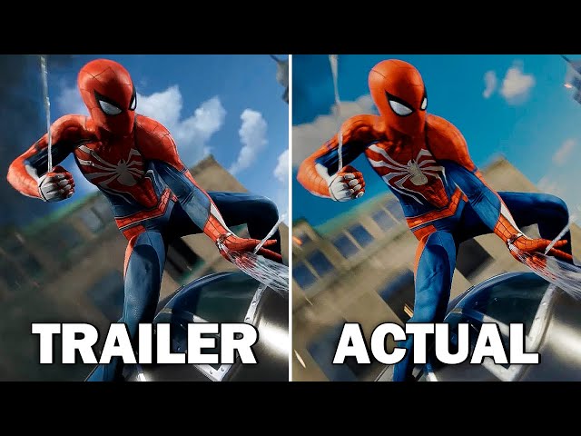 SPIDER-MAN PS4: E3 Trailer vs. Retail Game Comparison | Graphics and Gameplay
