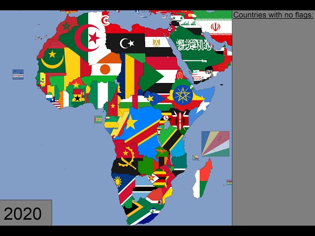 Africa: Timeline of National Flags: 1600 - 2020