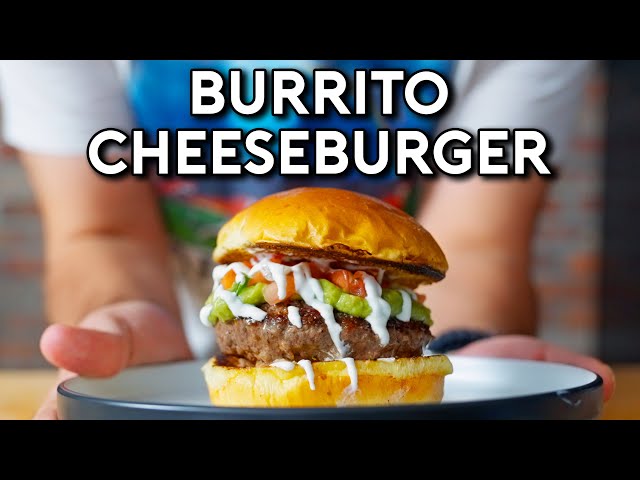 The Perfect Burrito-Cheeseburger Fusion (Juicy Lucy + Mission Burrito)