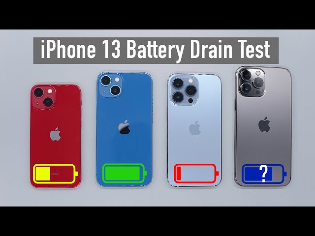 iPhone 13 (All Models): Battery Life DRAIN TEST! *Shocking Results*