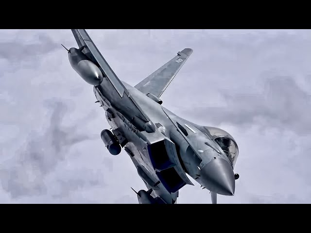 U.K. and Czech Fighter Jets Fly Together Over The Baltics