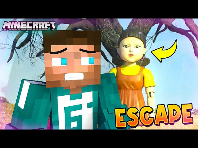 Escaping Squid Game in Minecraft
