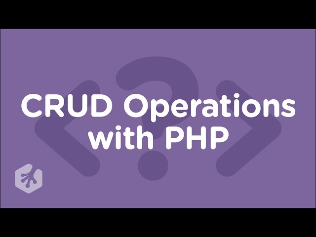 Learn CRUD Operations with PHP at Treehouse