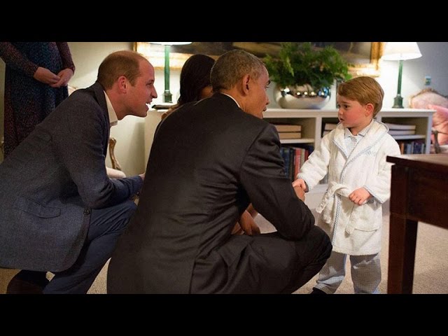 Prince George Meets President Obama In His Pajamas --- See The Adorable Photos!