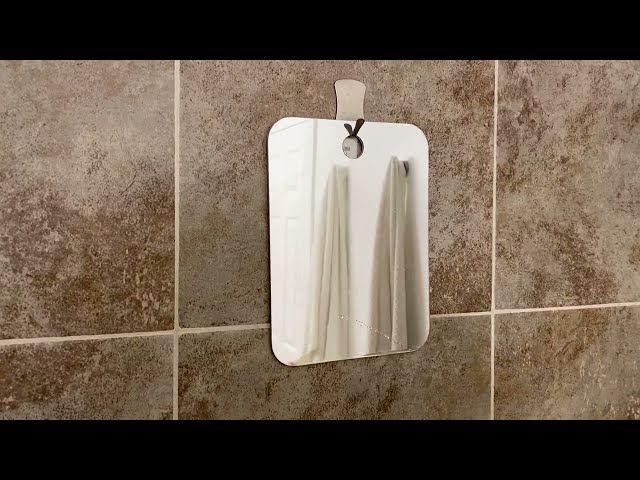 HONEYBULL Fogless Shower Mirror With Razor Holder, Makes Shaving in the Shower a Breeze!