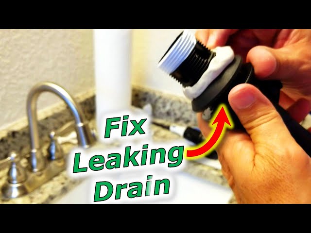 How To Fix Bathroom Sink Drain Leaks Underneath Gasket, Threads [SOLVED]