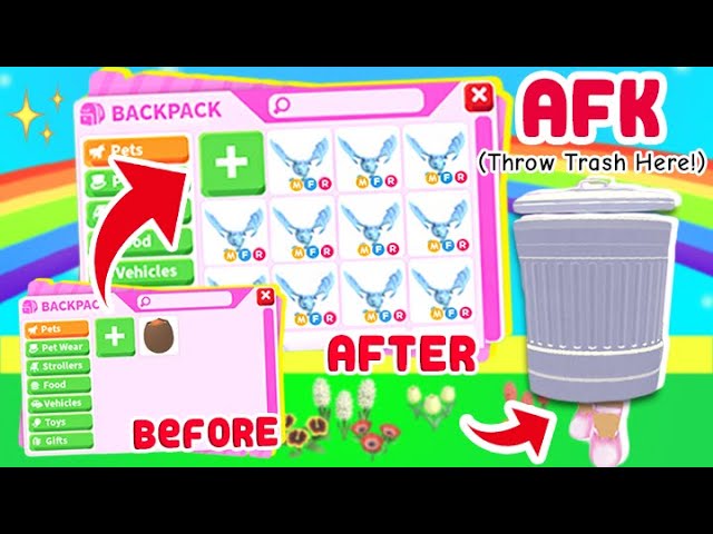 Going AFK As A *TRASH CAN* for 24 Hours! Roblox Adopt Me