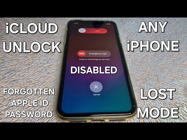 iCloud Unlock iPhone X/11/12/13/14/15 Forgotten Apple ID and Password/Disabled/Lost Mode World Wide