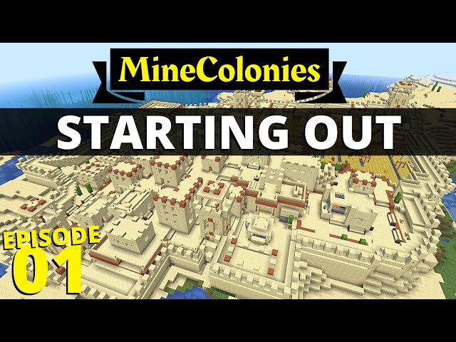 MineColonies Survival Lets Play - BEST Start! #1