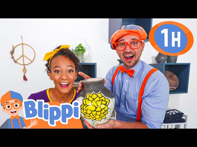 Messy Pottery Fun with Blippi & Meekah | Blippi | Kids Adventure & Exploration Videos | Moonbug Kids
