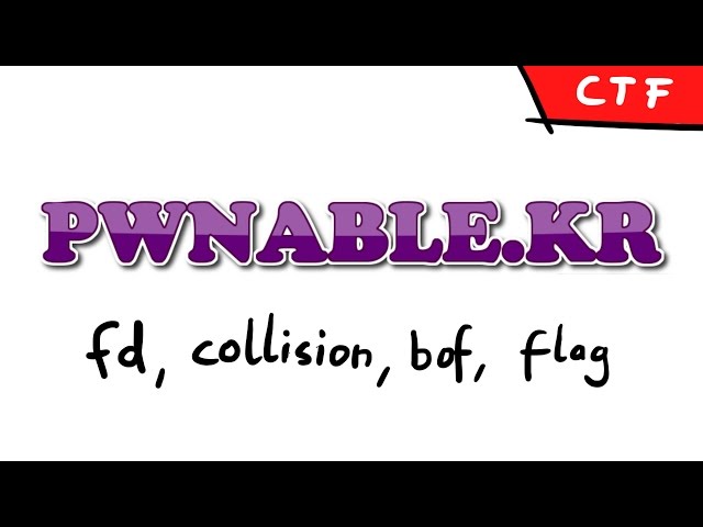 pwnable.kr - Levels: fd, collision, bof, flag